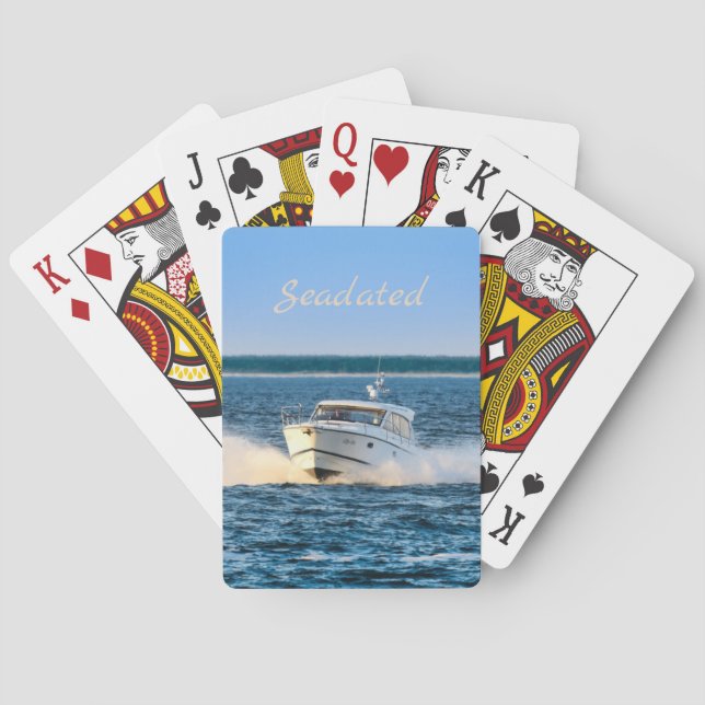 Photo playing Cards with Boat (Back)