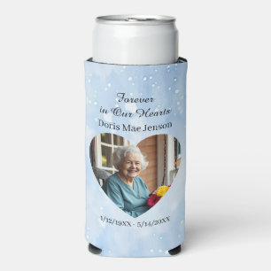 Photo & Poem   Memorial Forever in our Hearts Seltzer Can Cooler