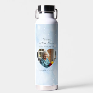 Photo & Poem   Memorial Forever in our Hearts Water Bottle