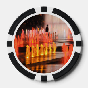 Photo poker token, male figure chips