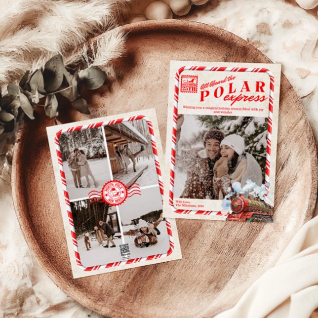 Photo Polar Express Christmas Holiday Card (Creator Uploaded)