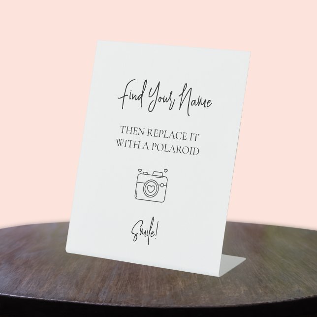 Photo Polaroid Editable Wedding Guestbook Sign (Creator Uploaded)