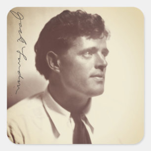 Photo portrait of Jack London Square Sticker