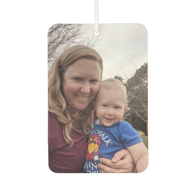 Photo Portrait Picture Car Air Freshener (Front)