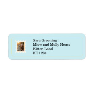 Photo postage stamp