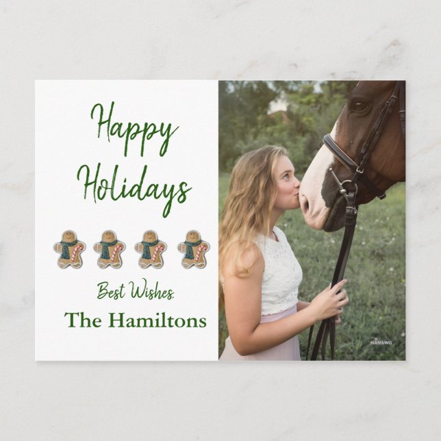 Photo Postcard with Gingerbreads (Front)