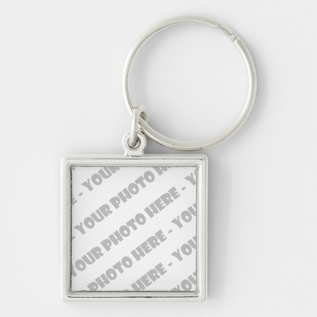 Photo Premium Square Keychain - Create Your Own (Front)