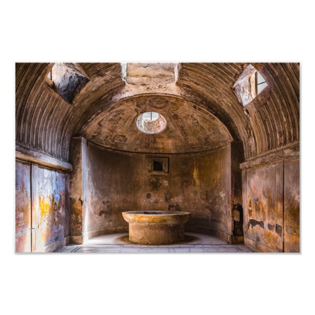 Photo Print - Roman Baths - Ancient Pompeii, Italy (Front)