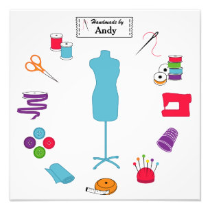 Photo Print with Custom Sew Right Text