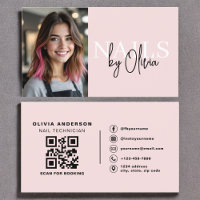 Photo QR Code Nail Specialist Artis Typography