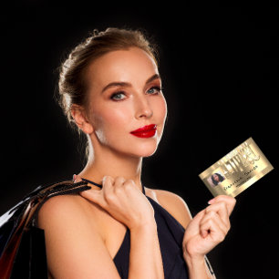 Photo QR Code Personal Chef Cooking Golden Knife Business Card