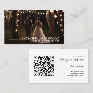 Photo QR Code Photographer Business Card