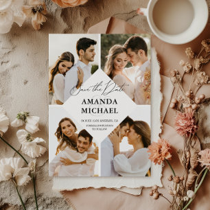 Photo QR Code Save the Date Invitation