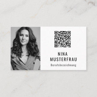Photo QR Code Templates Business Card
