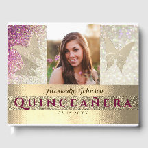 Photo Quinceanera Glitter Pink