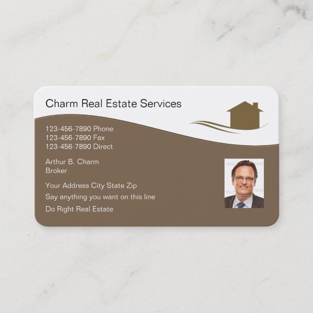 Photo Real Estate Business Cards (Front)