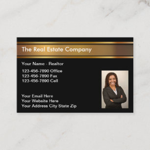 Photo Real Estate Business Cards For a Realtor
