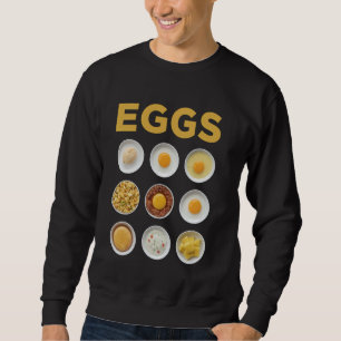 Photo-Realistic Egg Collage Art Sweatshirt