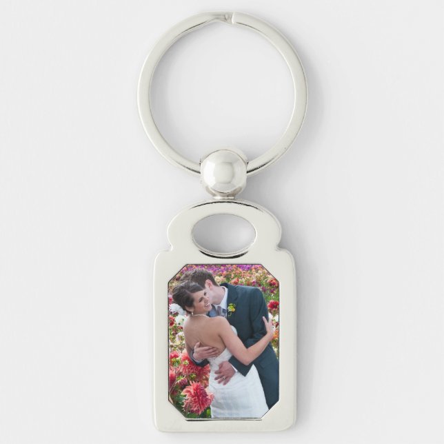 Photo Rectangle-Shaped Keychain (Front)