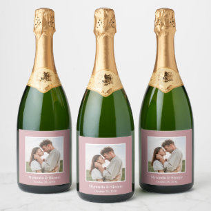 Photo Rehearsal Dinner Dusty Rose Sparkling Wine L Sparkling Wine Label