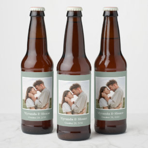 Photo Rehearsal Dinner Eucalyptus Beer Bottle Label