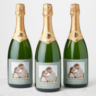 Photo Rehearsal Dinner Eucalyptus Sparkling Wine Label