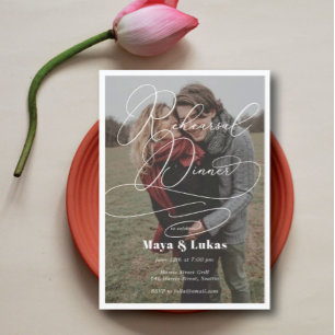 Photo Rehearsal Dinner Invitation