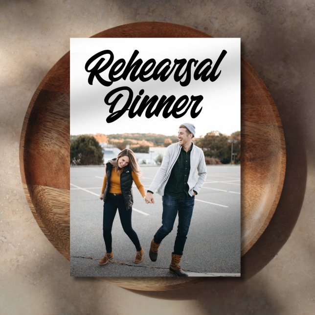 Photo Rehearsal Dinner Invitation (Creator Uploaded)