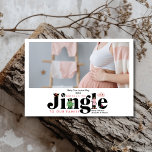 Photo Retro Baby Pregnancy Announcement<br><div class="desc">Share your joyful news with a touch of festive charm using our Photo Christmas Pregnancy Announcement. This delightful card features a personal photo, beautifully framed to showcase your growing family. The design incorporates festive elements like Christmas trees, snowflakes, or holiday accents, along with a heartwarming message that reveals your exciting...</div>