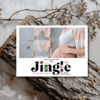 Photo Retro Baby Pregnancy Announcement