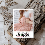 Photo Retro Baby Pregnancy Announcement<br><div class="desc">Share your joyful news with a touch of festive charm using our Photo Christmas Pregnancy Announcement. This delightful card features a personal photo, beautifully framed to showcase your growing family. The design incorporates festive elements like Christmas trees, snowflakes, or holiday accents, along with a heartwarming message that reveals your exciting...</div>