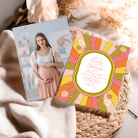 Photo Retro Groovy 70's Themed  Baby Shower