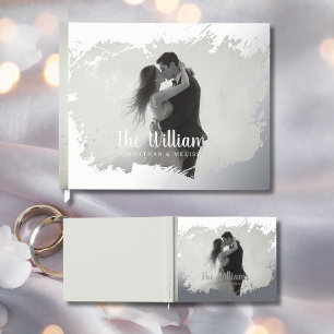 Photo Romantic Elegant Foil Guestbook Guest Book