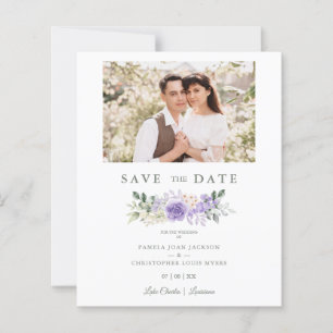 Photo Romantic Purple Shades Roses Wreath Wedding