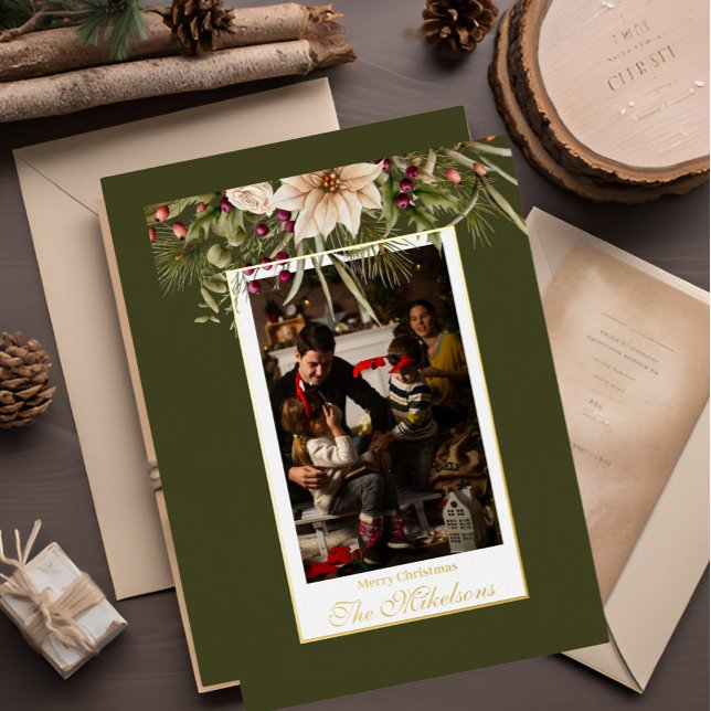 Photo Rustic Watercolor Botanical Christmas (Creator Uploaded)
