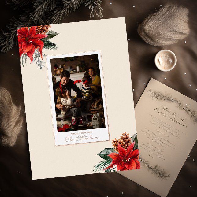 Photo Rustic Watercolor Botanical Christmas (Creator Uploaded)