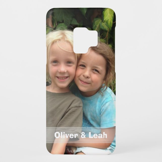 Photo Samsung Galaxy S9 case with names (Back)