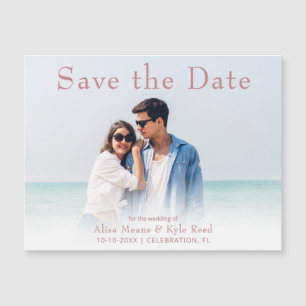 Photo Save the Date Announcement Magnet