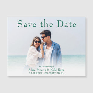 Photo Save the Date Announcement Magnet