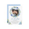 Photo Save the Date Blue Hydrangeas Floral Wreath