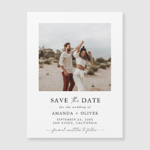 Photo Save the Date, Boho Minimalist Save the Date