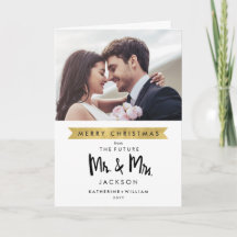 Photo Save The Date | Christmas Future Mr and Mrs
