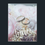 Photo Save the Date forever floral Announcement Postcard<br><div class="desc">Beautiful Photo Save the Date design. You can change the photo with your own or leave these one. You are welcome to visit my store for more beautiful products.</div>