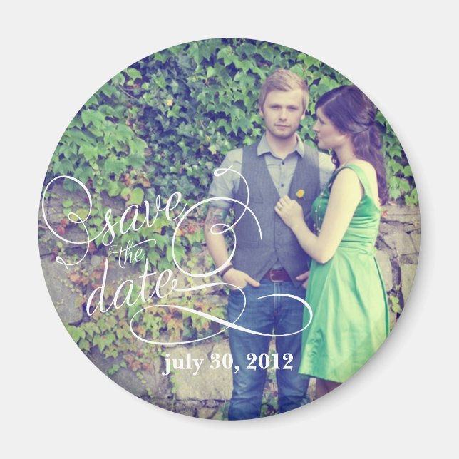 Photo Save the Date Magnet (Front)