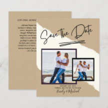 PHOTO Save The Date - Modern Handwritten Script
