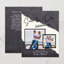 PHOTO Save The Date - Modern Handwritten Script