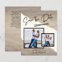 PHOTO Save The Date - Modern Handwritten Script
