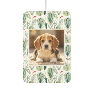 Photo Scandinavian Christmas Foliage Sage Green Car Air Freshener