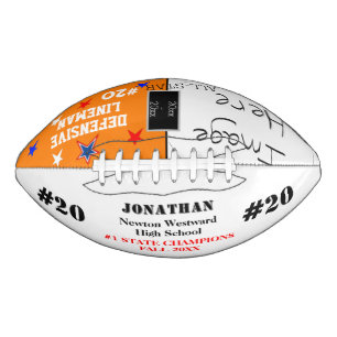 Photo School TeamChampions Name Orange Football