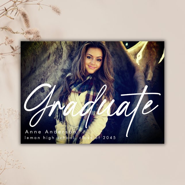 Photo Script Custom Graduation Grad  Announcement (Creator Uploaded)